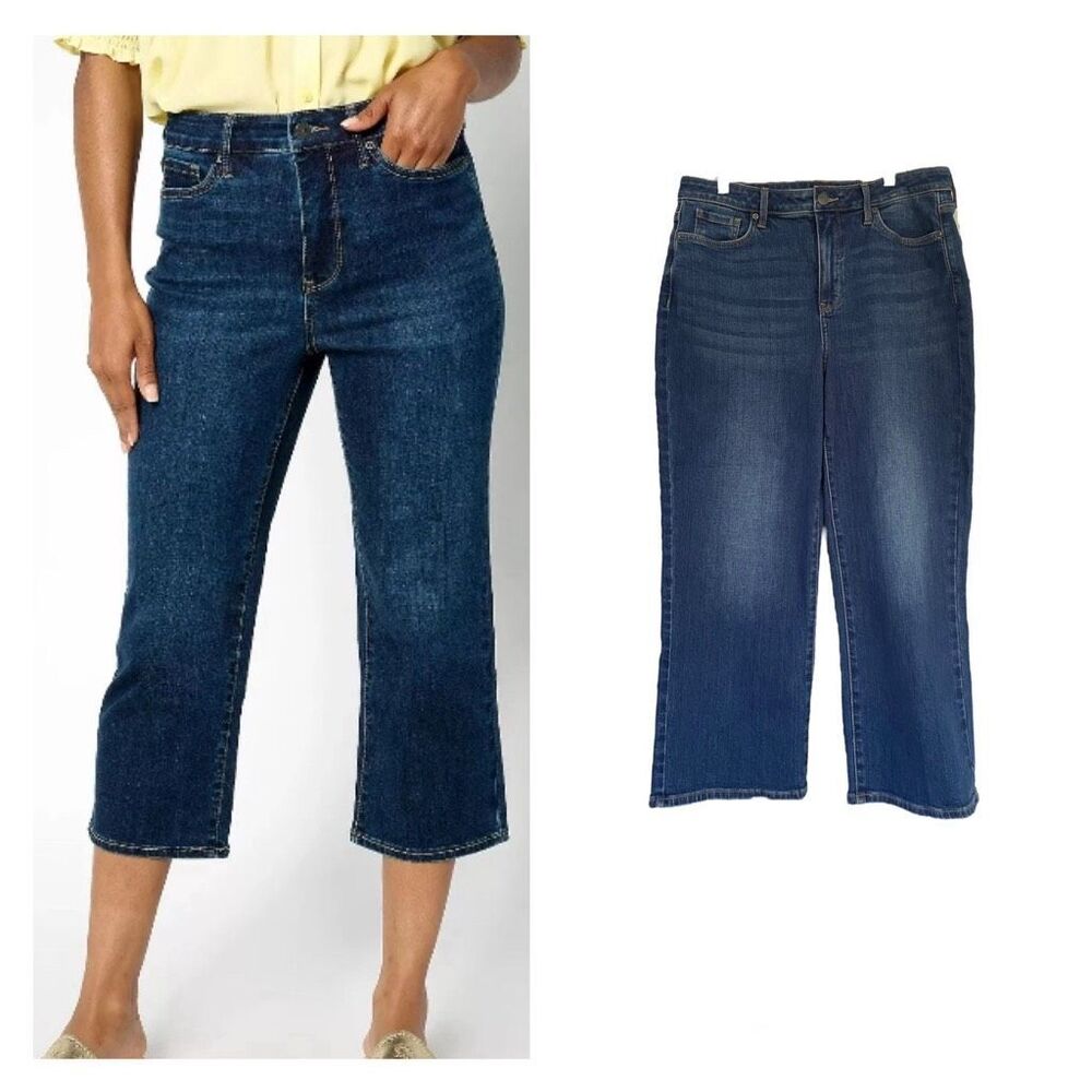 NYDJ Joni Capri High Rise Jeans in Cool Embrace Rockford Sz 4 NWT